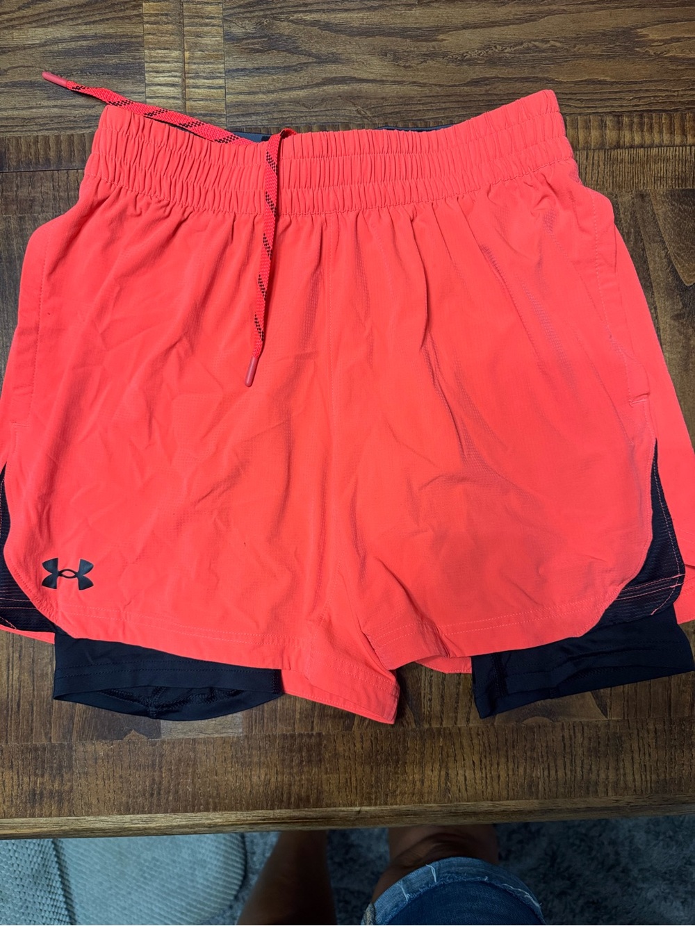 Under Armour Men’s Coral Pink 2-in-1 Running Shorts